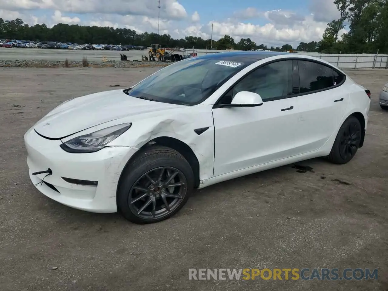 1 Photograph of a damaged car 5YJ3E1EB8MF856040 TESLA MODEL 3 2021