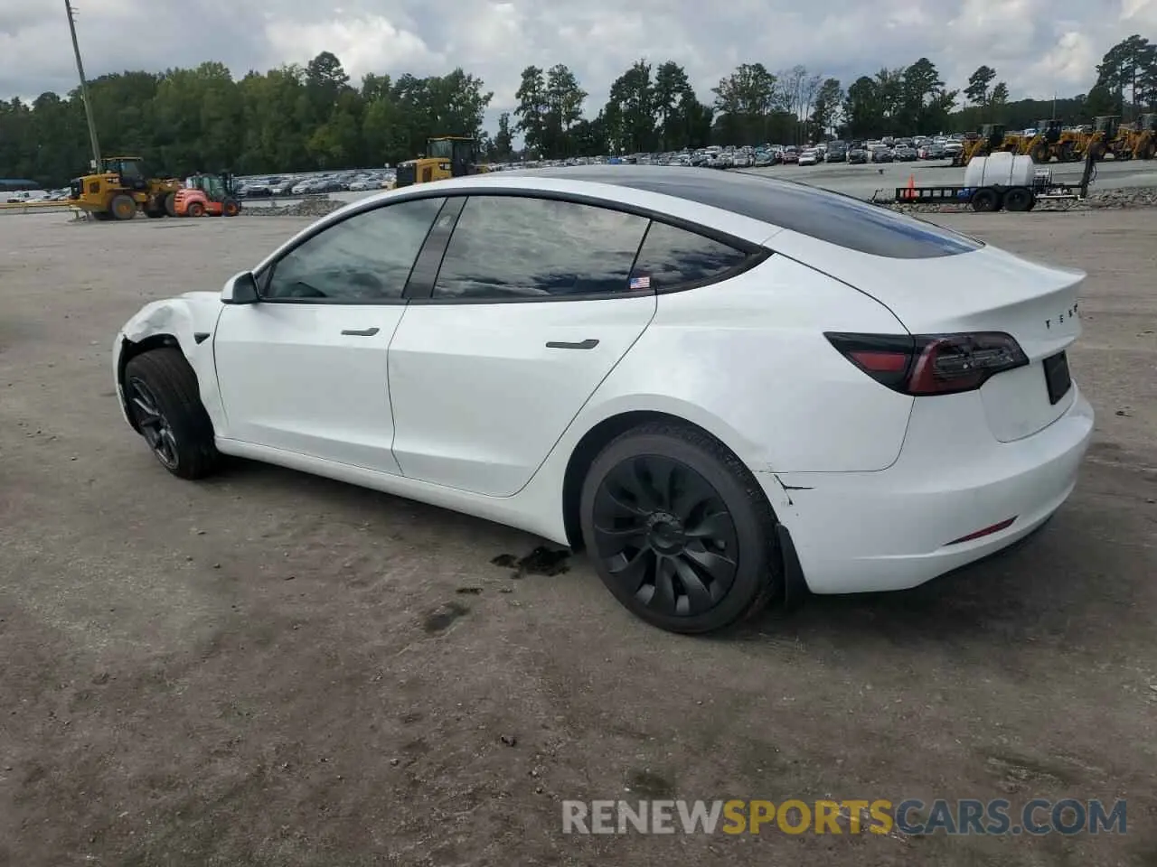 2 Photograph of a damaged car 5YJ3E1EB8MF856040 TESLA MODEL 3 2021