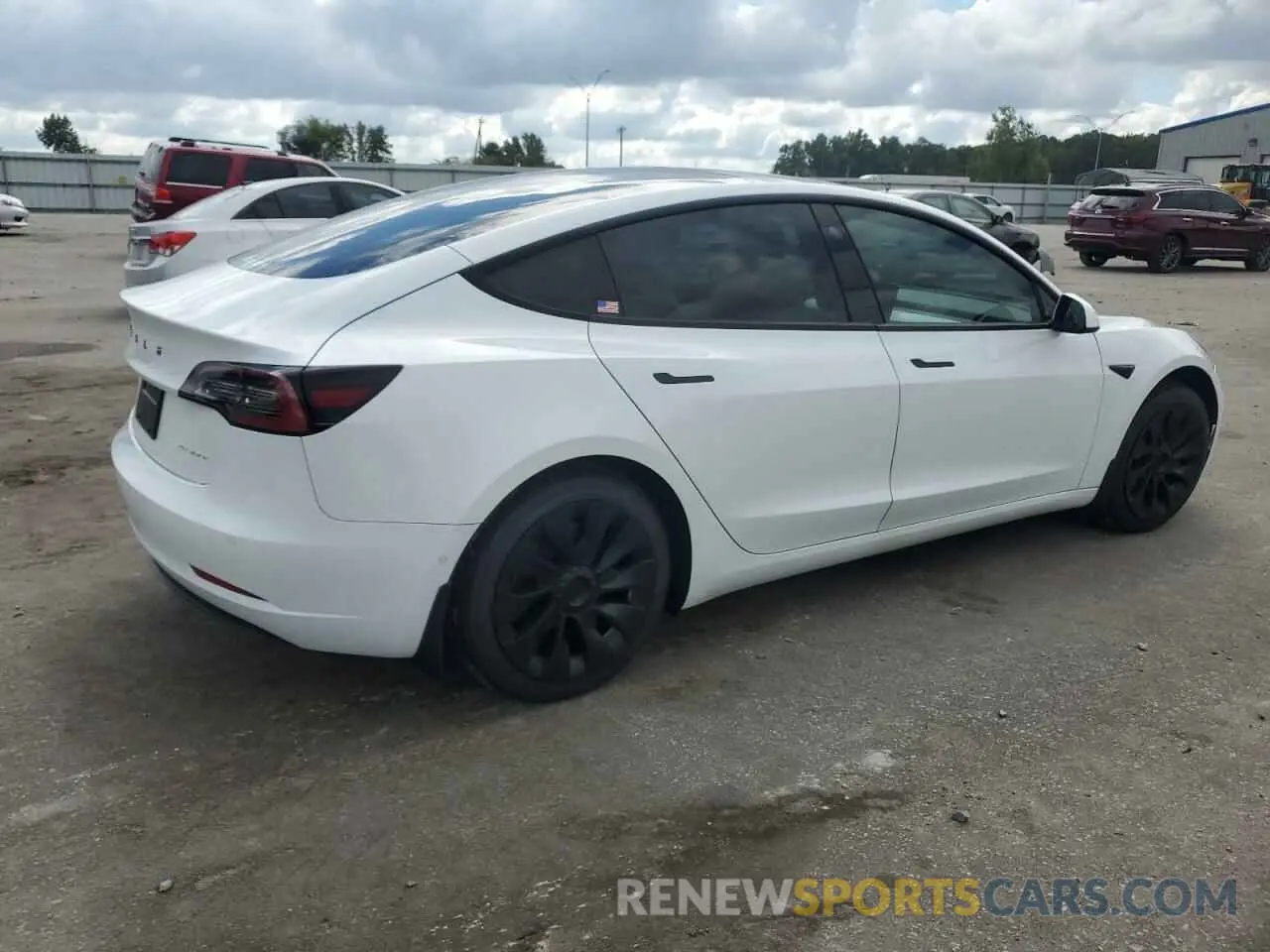 3 Photograph of a damaged car 5YJ3E1EB8MF856040 TESLA MODEL 3 2021