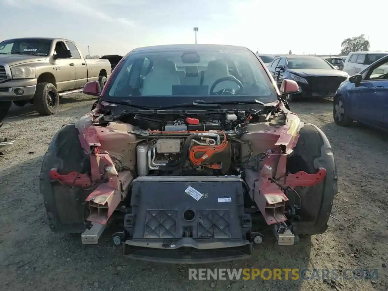 5 Photograph of a damaged car 5YJ3E1EB8MF863652 TESLA MODEL 3 2021