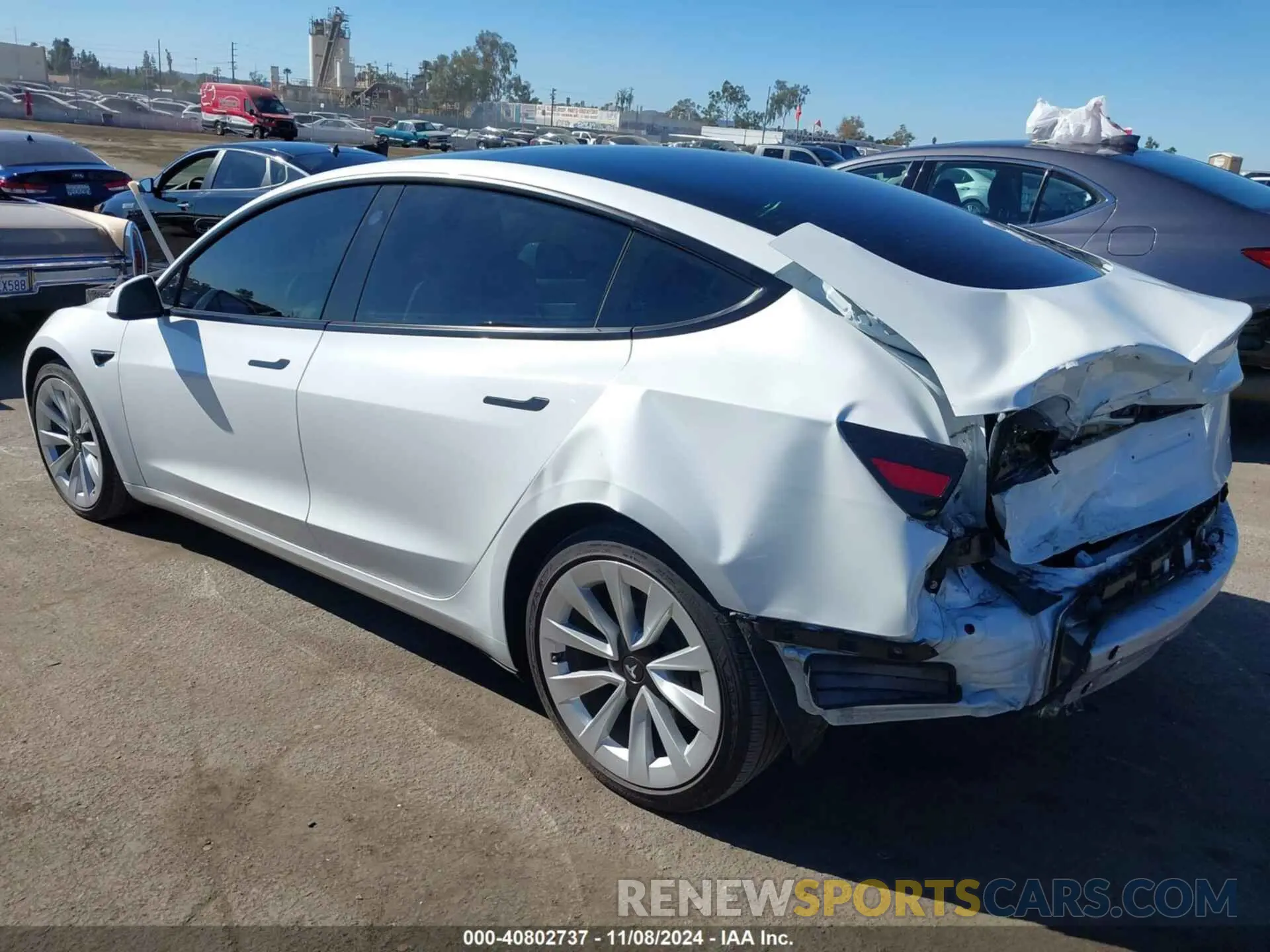3 Photograph of a damaged car 5YJ3E1EB8MF868916 TESLA MODEL 3 2021