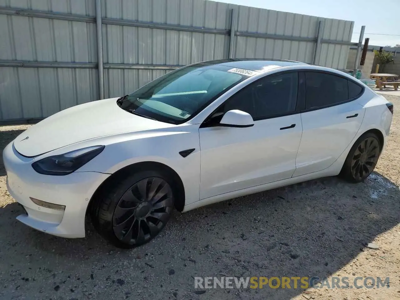 1 Photograph of a damaged car 5YJ3E1EB8MF902160 TESLA MODEL 3 2021