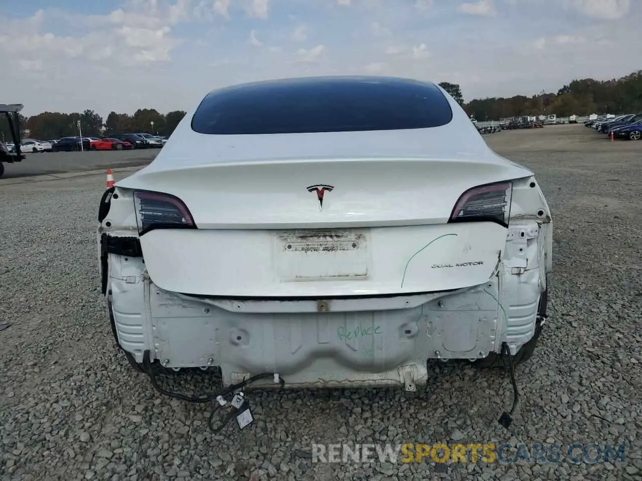 6 Photograph of a damaged car 5YJ3E1EB8MF924353 TESLA MODEL 3 2021