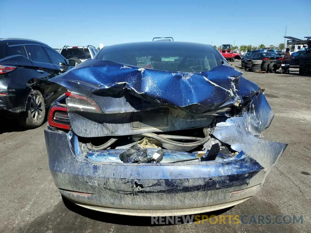 6 Photograph of a damaged car 5YJ3E1EB8MF974136 TESLA MODEL 3 2021