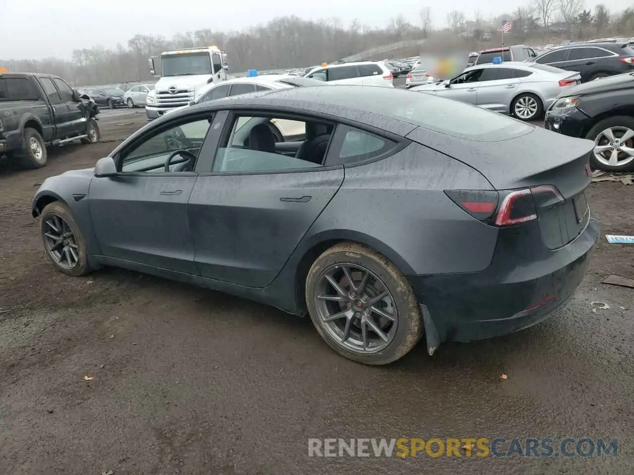 2 Photograph of a damaged car 5YJ3E1EB8MF983905 TESLA MODEL 3 2021