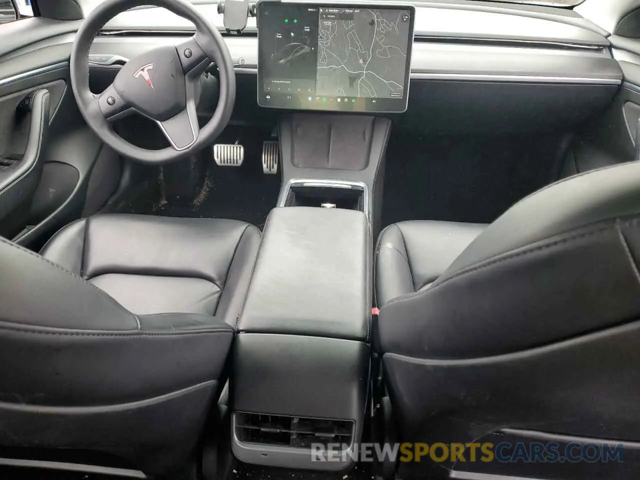 8 Photograph of a damaged car 5YJ3E1EB8MF983905 TESLA MODEL 3 2021