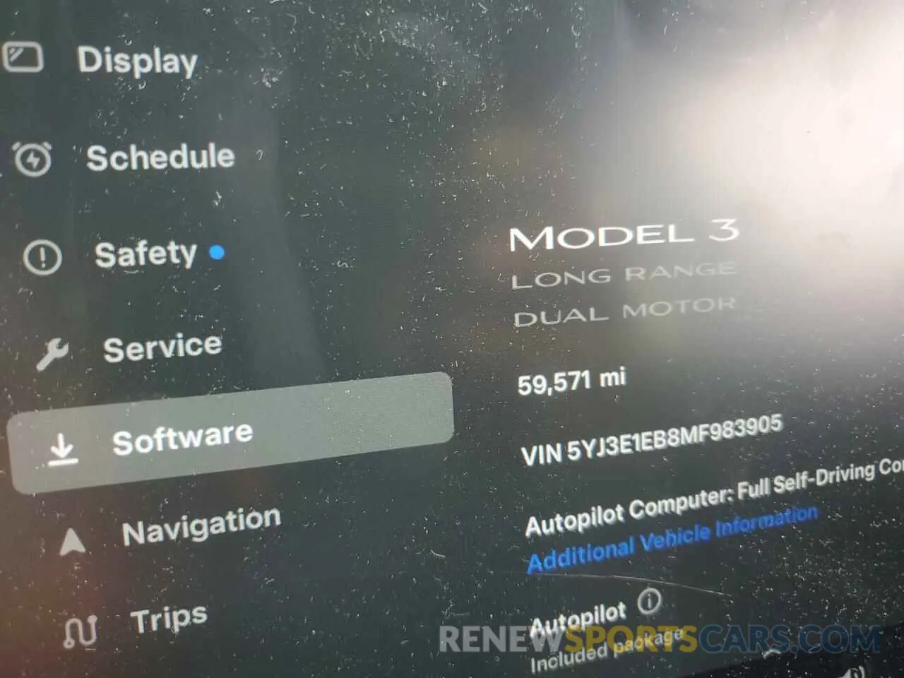9 Photograph of a damaged car 5YJ3E1EB8MF983905 TESLA MODEL 3 2021