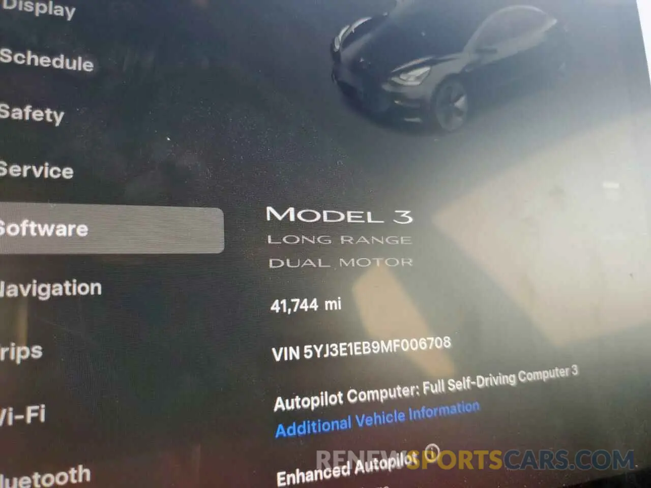 9 Photograph of a damaged car 5YJ3E1EB9MF006708 TESLA MODEL 3 2021