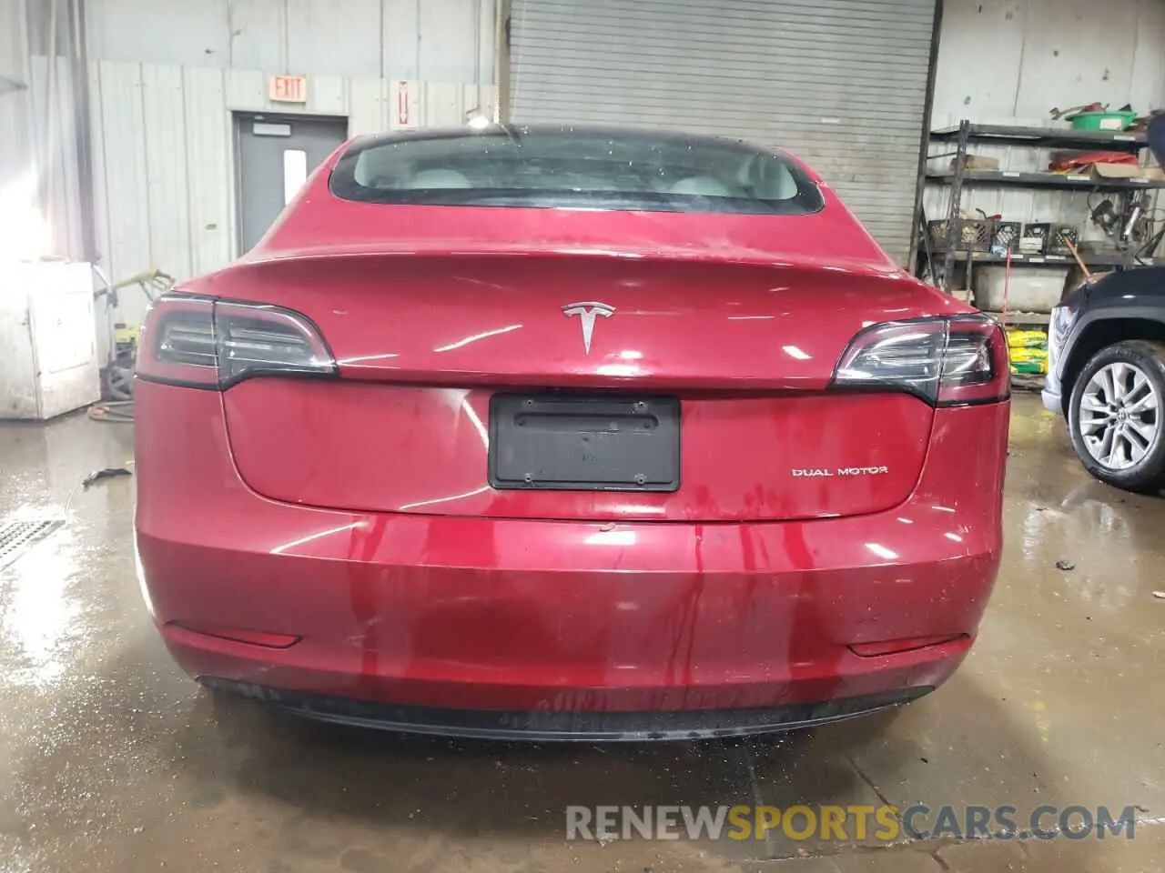 6 Photograph of a damaged car 5YJ3E1EB9MF046321 TESLA MODEL 3 2021