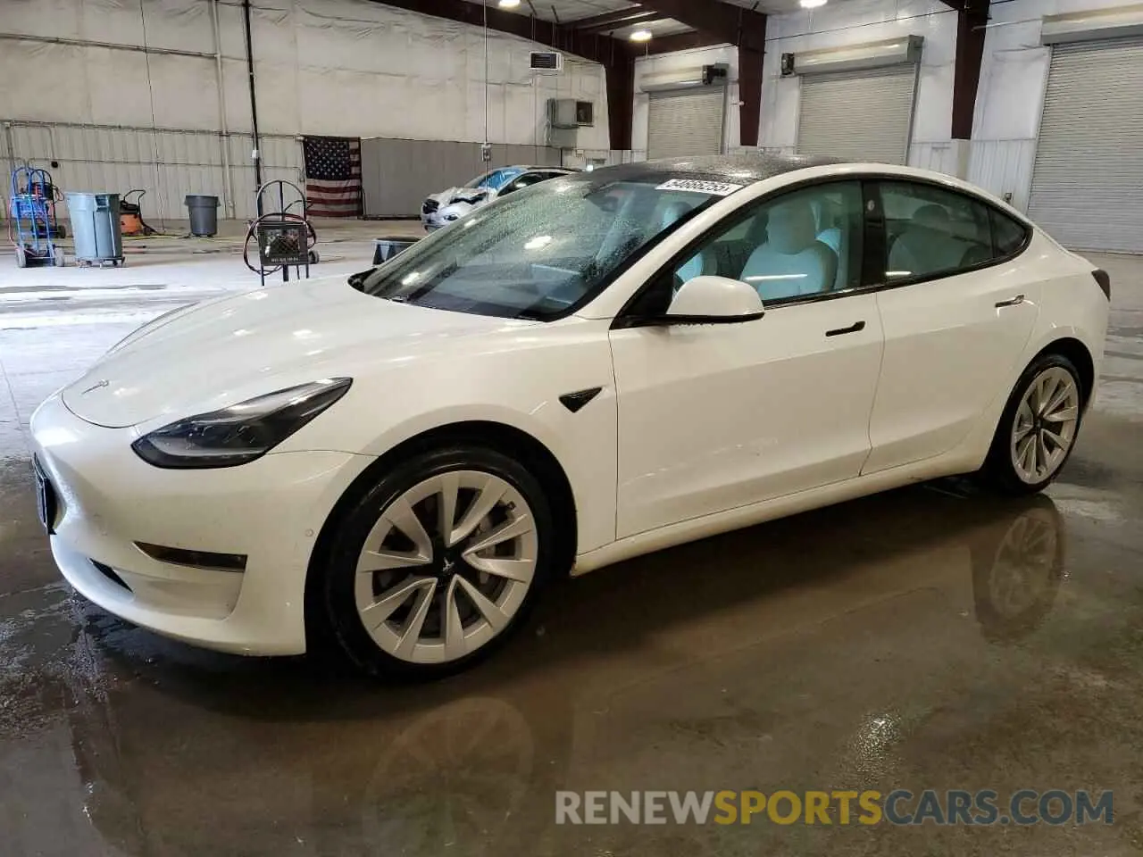 1 Photograph of a damaged car 5YJ3E1EB9MF046898 TESLA MODEL 3 2021