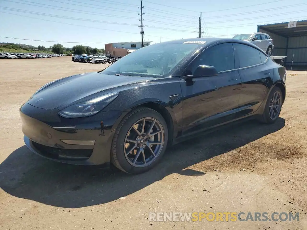 1 Photograph of a damaged car 5YJ3E1EB9MF052538 TESLA MODEL 3 2021