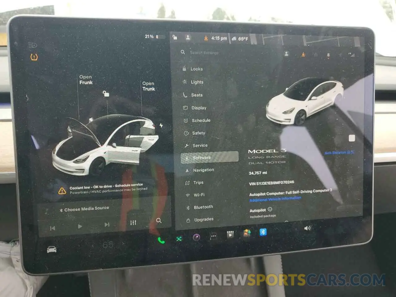 9 Photograph of a damaged car 5YJ3E1EB9MF070246 TESLA MODEL 3 2021