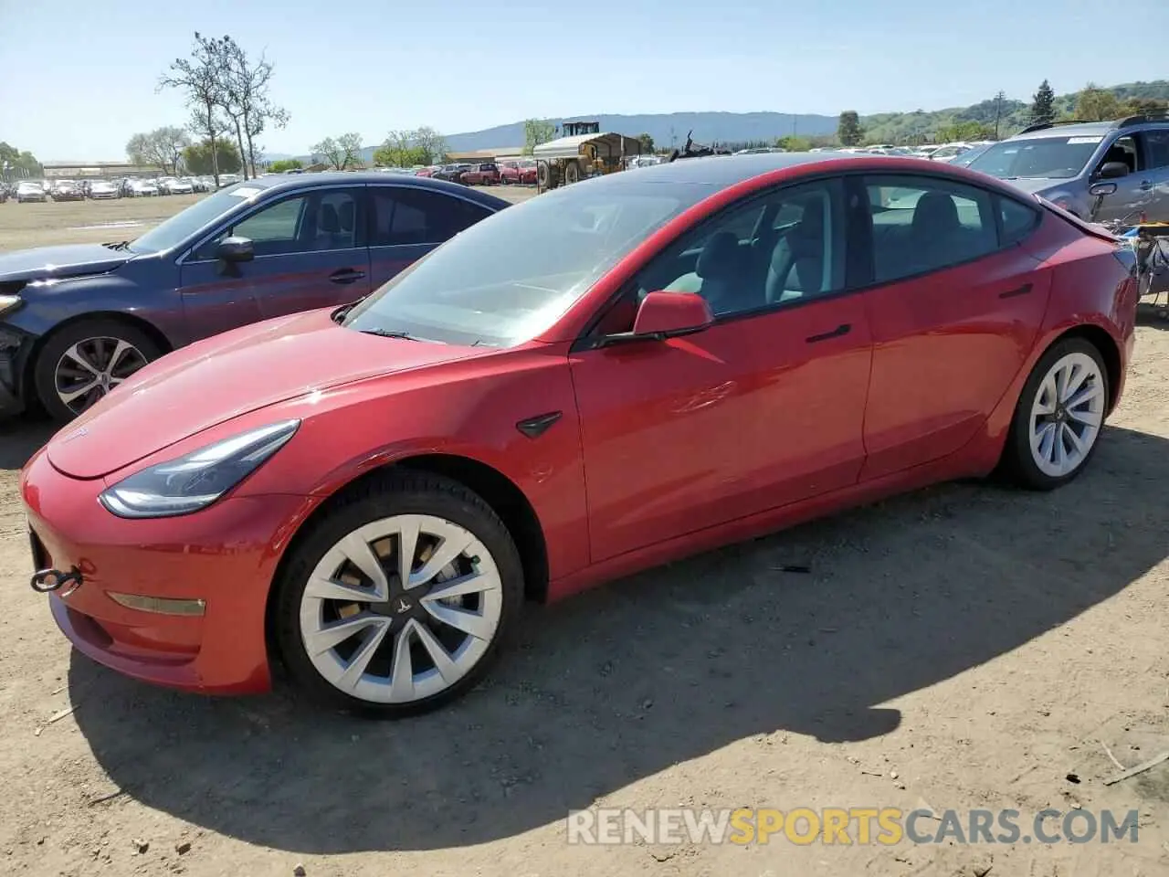 1 Photograph of a damaged car 5YJ3E1EB9MF085829 TESLA MODEL 3 2021