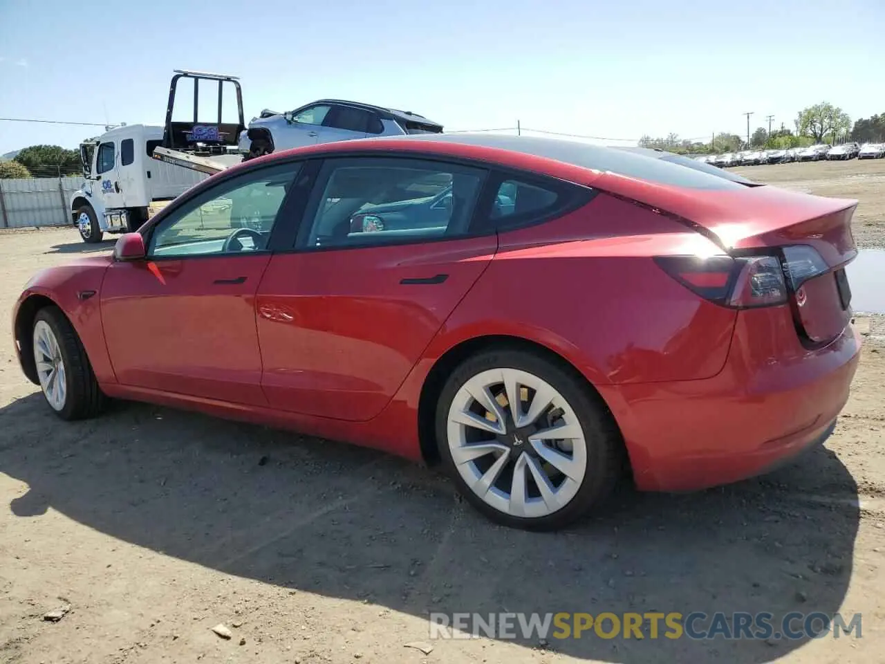 2 Photograph of a damaged car 5YJ3E1EB9MF085829 TESLA MODEL 3 2021