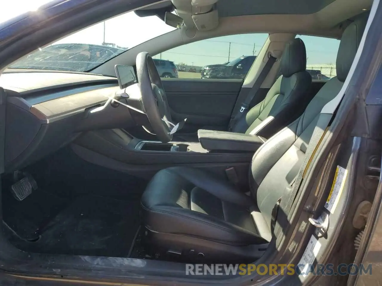 7 Photograph of a damaged car 5YJ3E1EB9MF853132 TESLA MODEL 3 2021