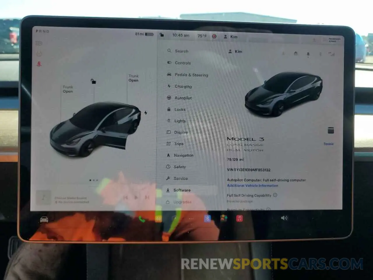 9 Photograph of a damaged car 5YJ3E1EB9MF853132 TESLA MODEL 3 2021
