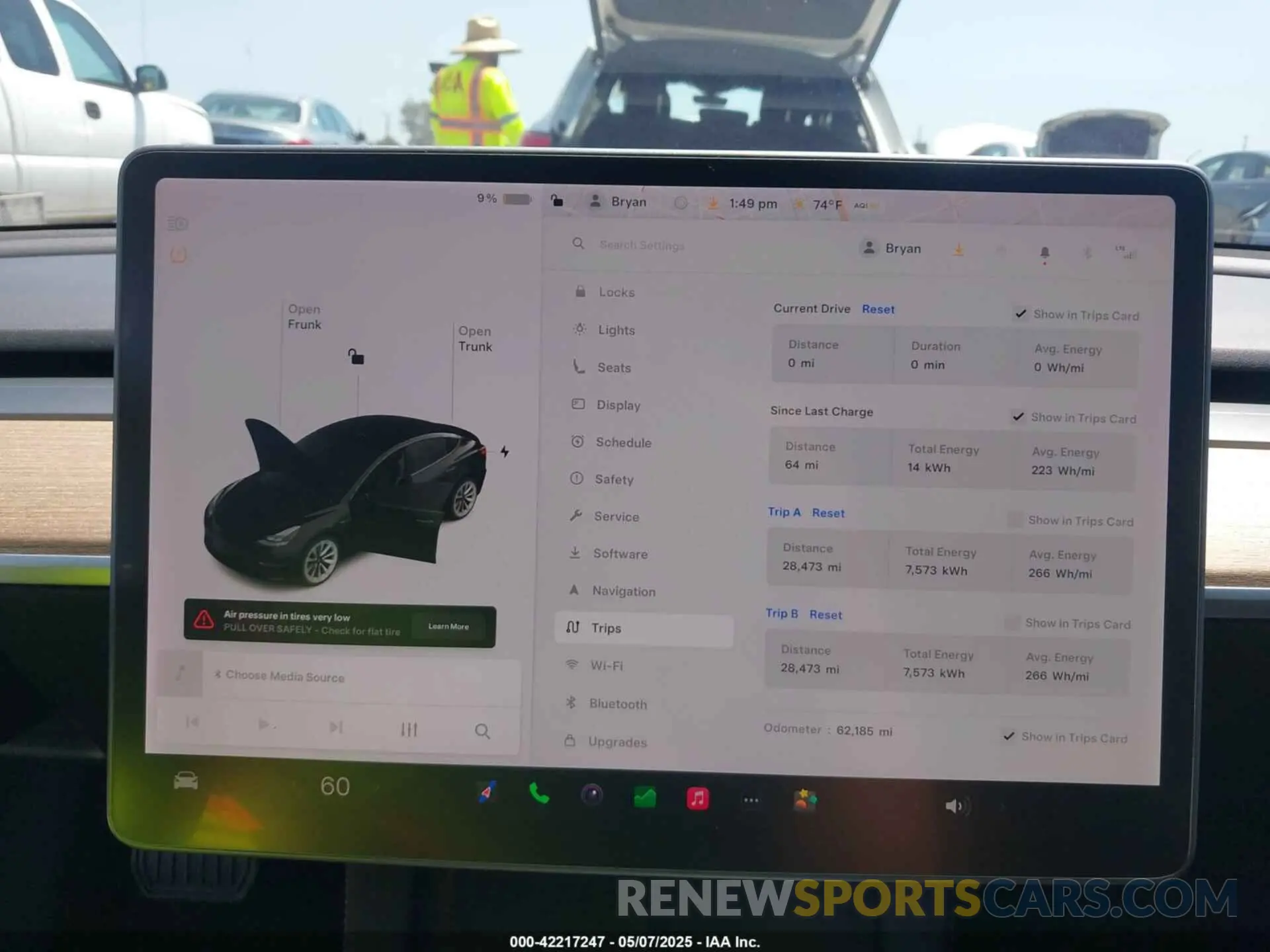 7 Photograph of a damaged car 5YJ3E1EB9MF871260 TESLA MODEL 3 2021