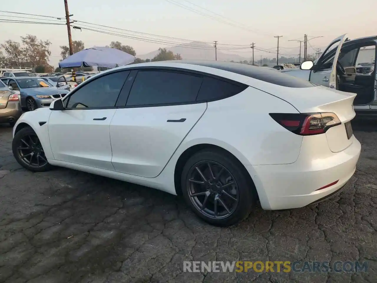 2 Photograph of a damaged car 5YJ3E1EB9MF872649 TESLA MODEL 3 2021