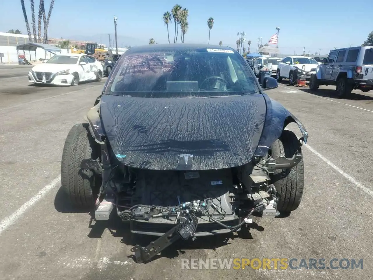 5 Photograph of a damaged car 5YJ3E1EB9MF877348 TESLA MODEL 3 2021