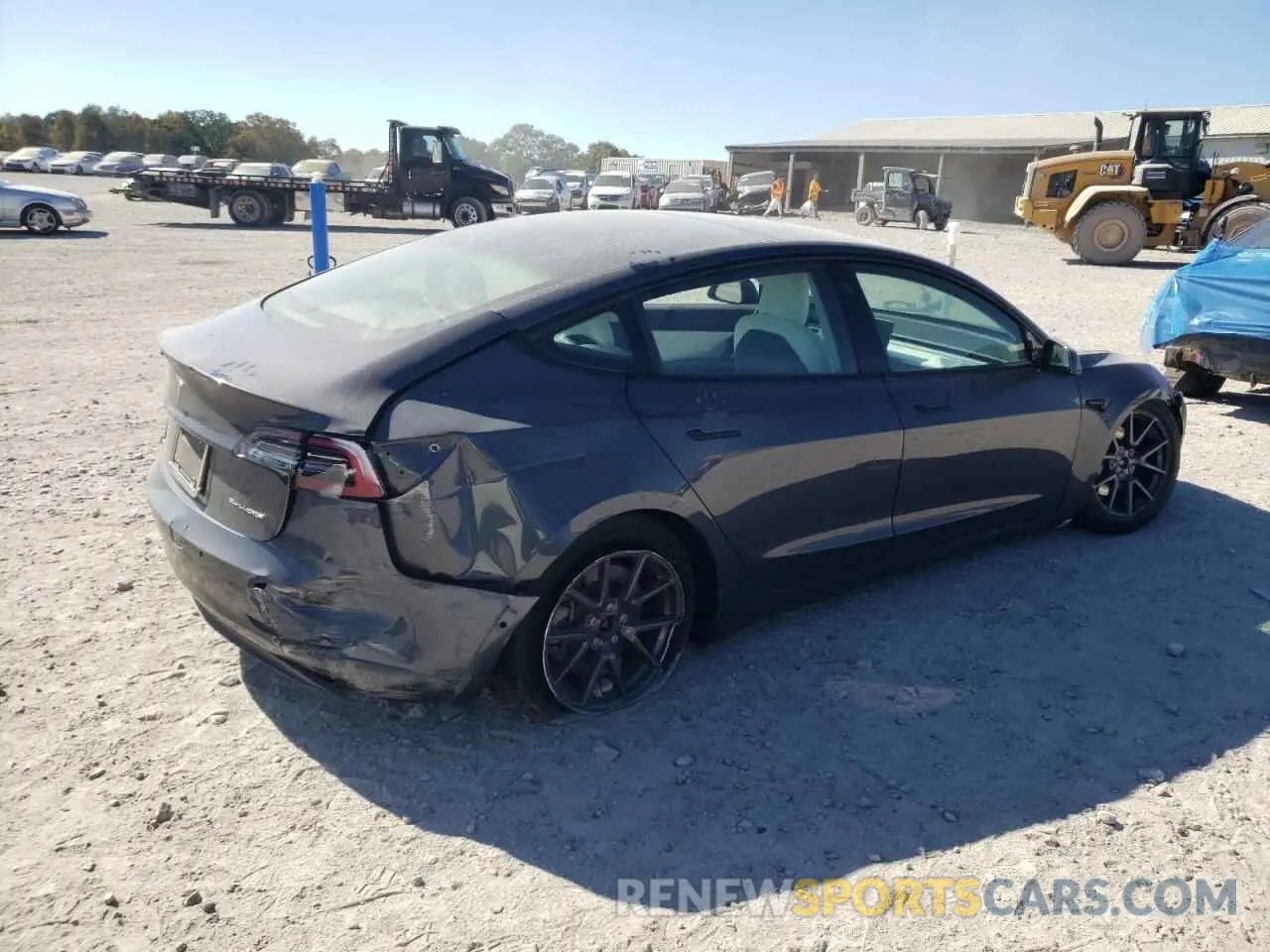 3 Photograph of a damaged car 5YJ3E1EB9MF903060 TESLA MODEL 3 2021
