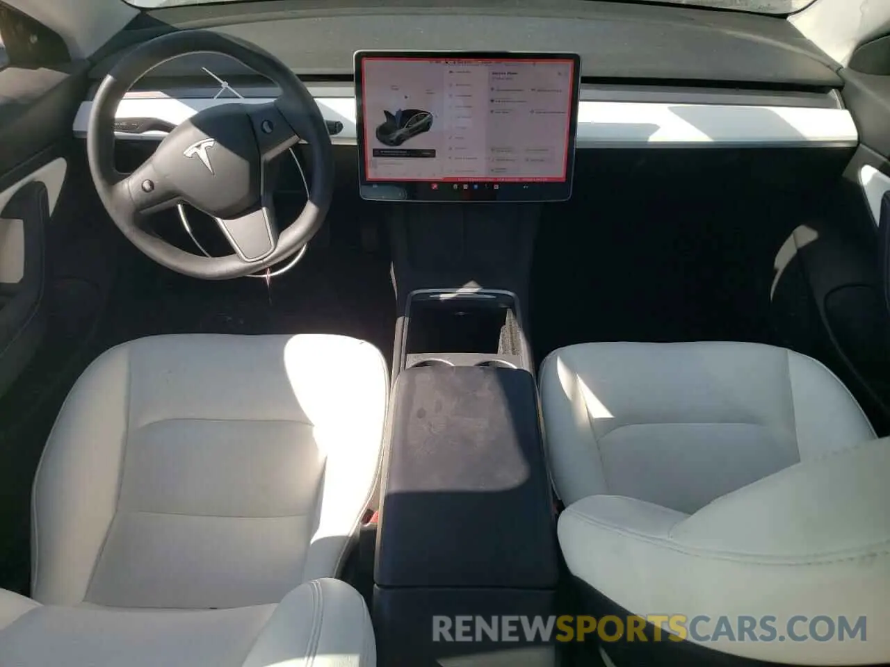 8 Photograph of a damaged car 5YJ3E1EB9MF903060 TESLA MODEL 3 2021