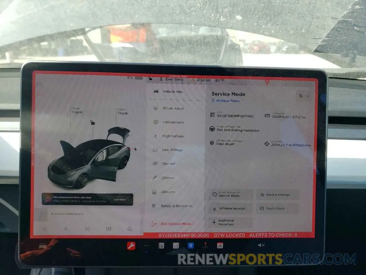 9 Photograph of a damaged car 5YJ3E1EB9MF903060 TESLA MODEL 3 2021