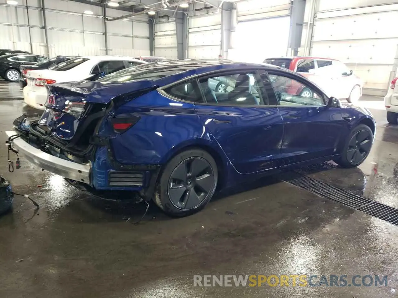 3 Photograph of a damaged car 5YJ3E1EB9MF927990 TESLA MODEL 3 2021