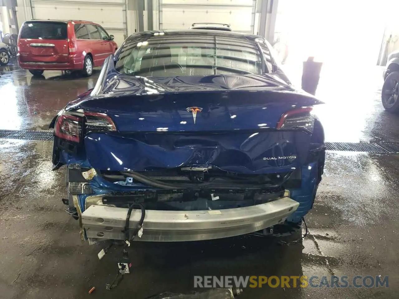 6 Photograph of a damaged car 5YJ3E1EB9MF927990 TESLA MODEL 3 2021