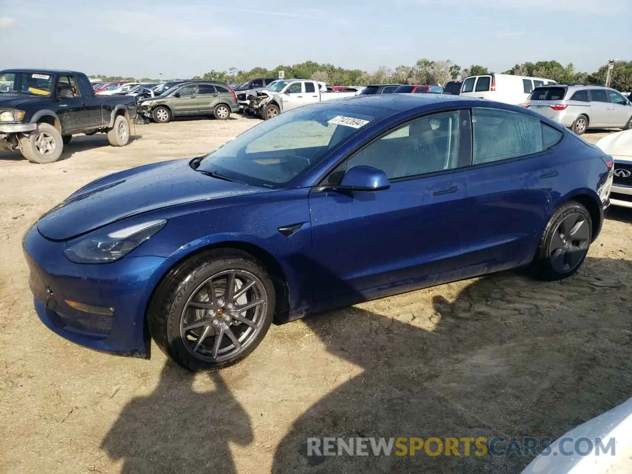1 Photograph of a damaged car 5YJ3E1EB9MF965459 TESLA MODEL 3 2021