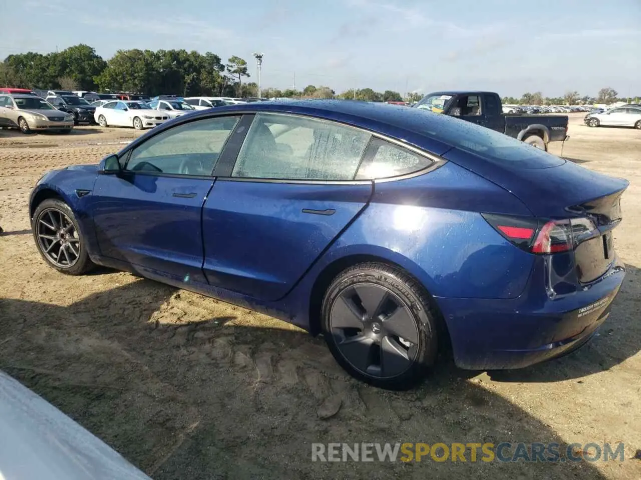 2 Photograph of a damaged car 5YJ3E1EB9MF965459 TESLA MODEL 3 2021