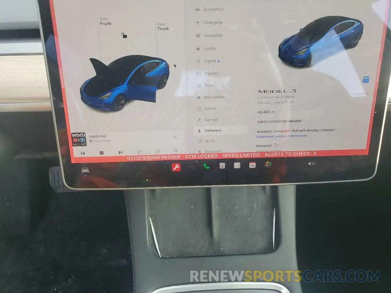 9 Photograph of a damaged car 5YJ3E1EB9MF965459 TESLA MODEL 3 2021