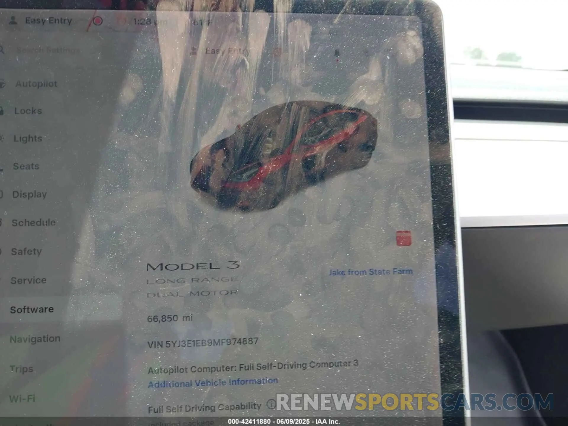 19 Photograph of a damaged car 5YJ3E1EB9MF974887 TESLA MODEL 3 2021