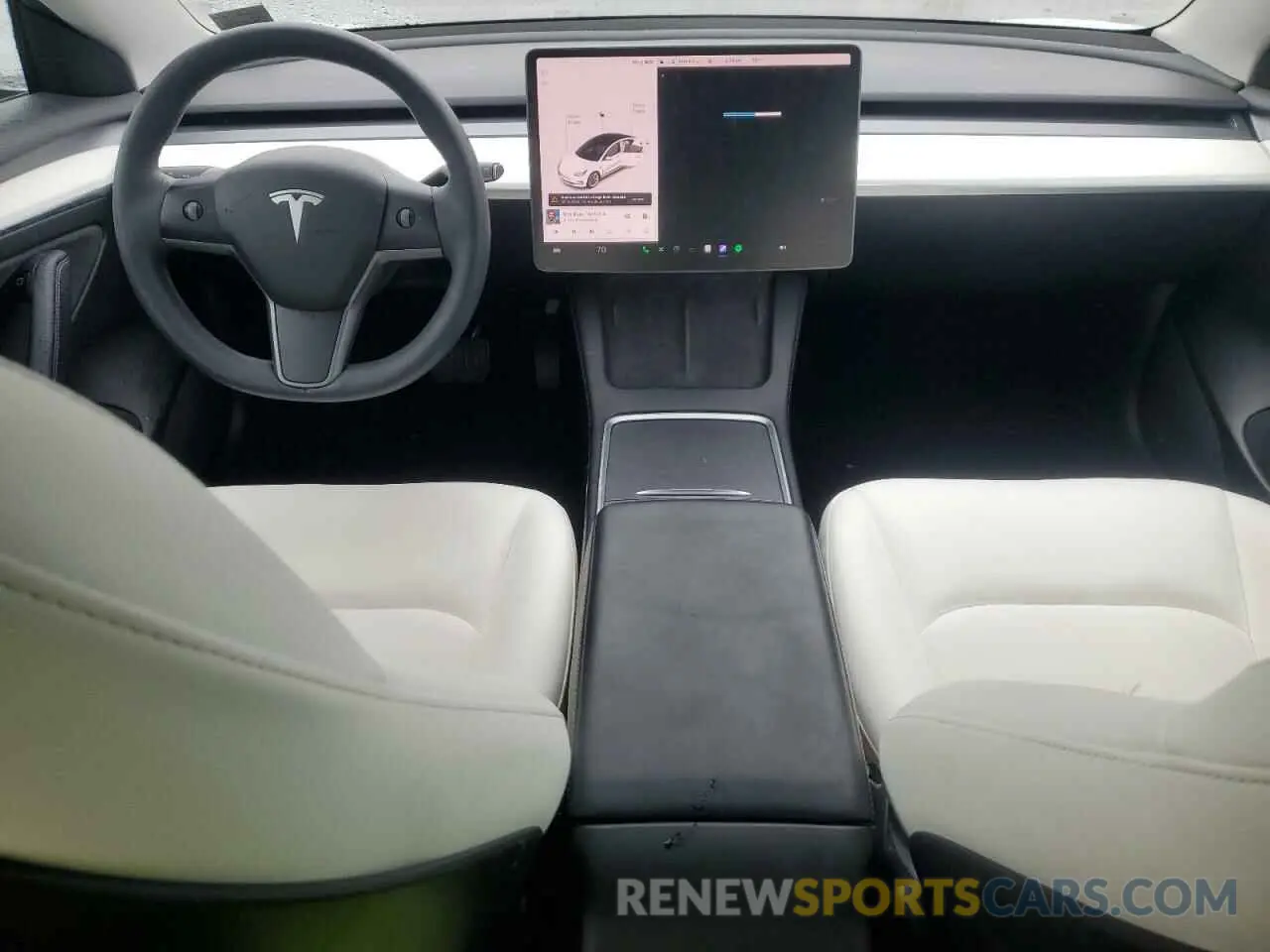 8 Photograph of a damaged car 5YJ3E1EB9MF975490 TESLA MODEL 3 2021