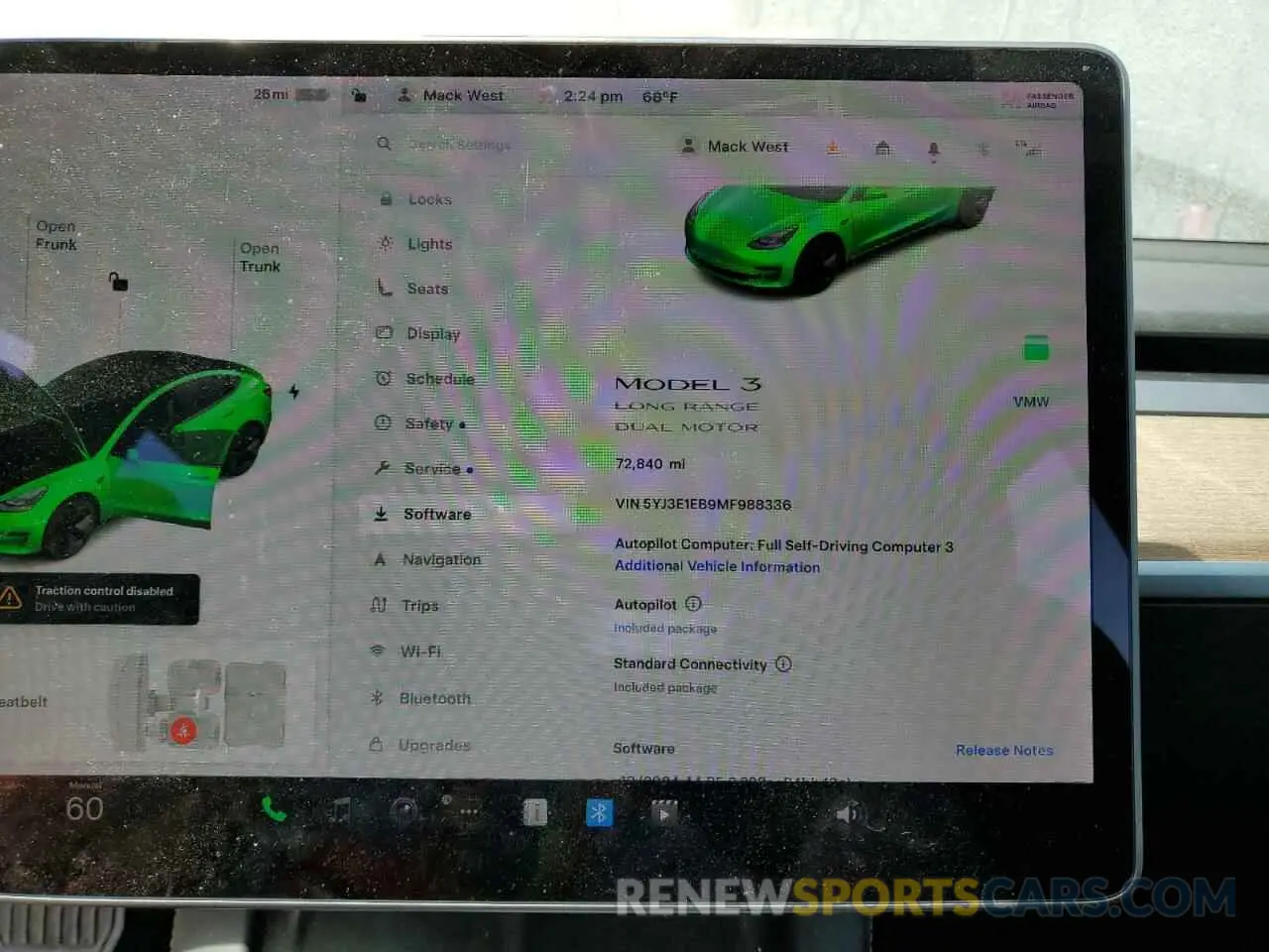 9 Photograph of a damaged car 5YJ3E1EB9MF988336 TESLA MODEL 3 2021