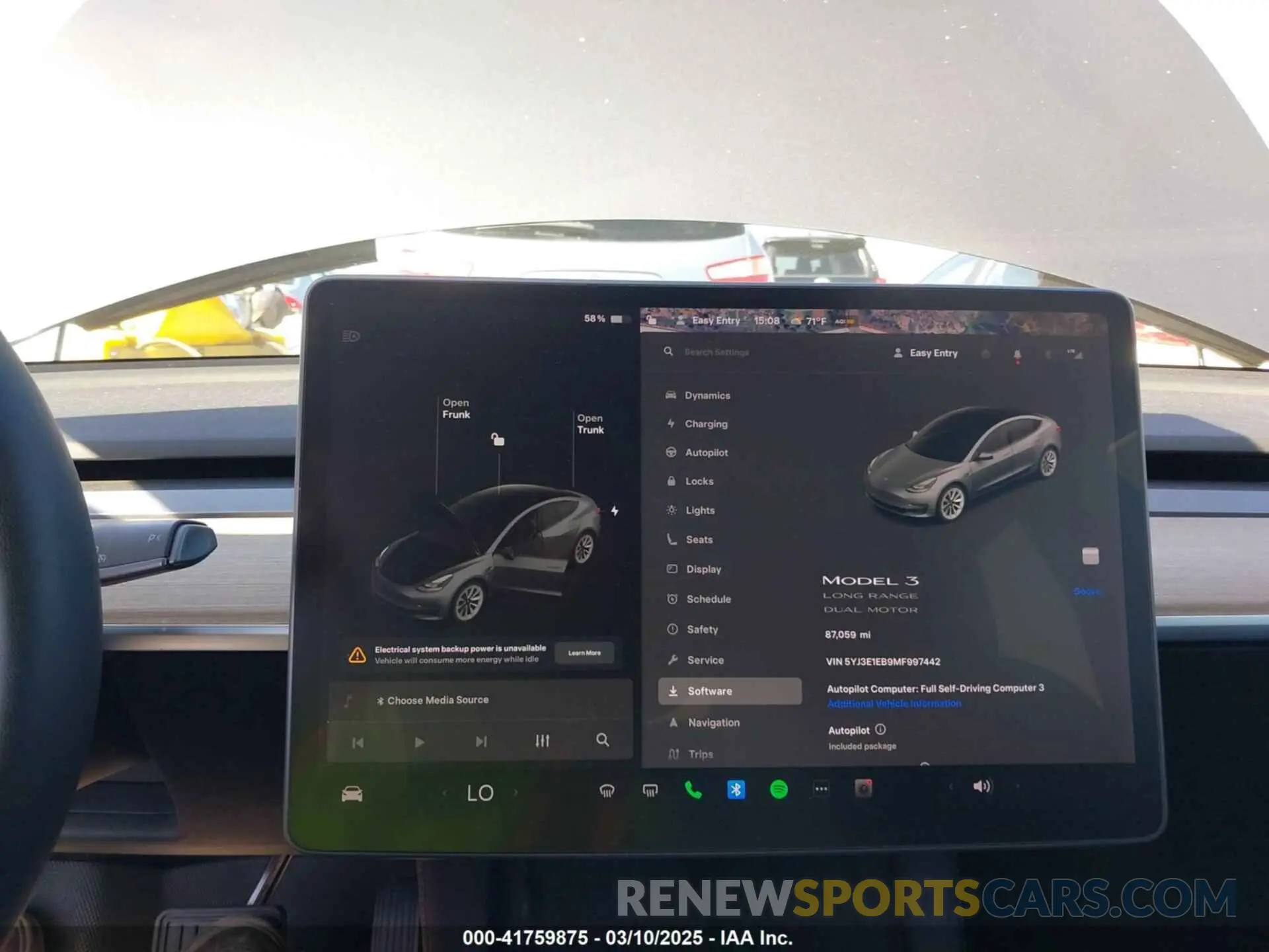 17 Photograph of a damaged car 5YJ3E1EB9MF997442 TESLA MODEL 3 2021