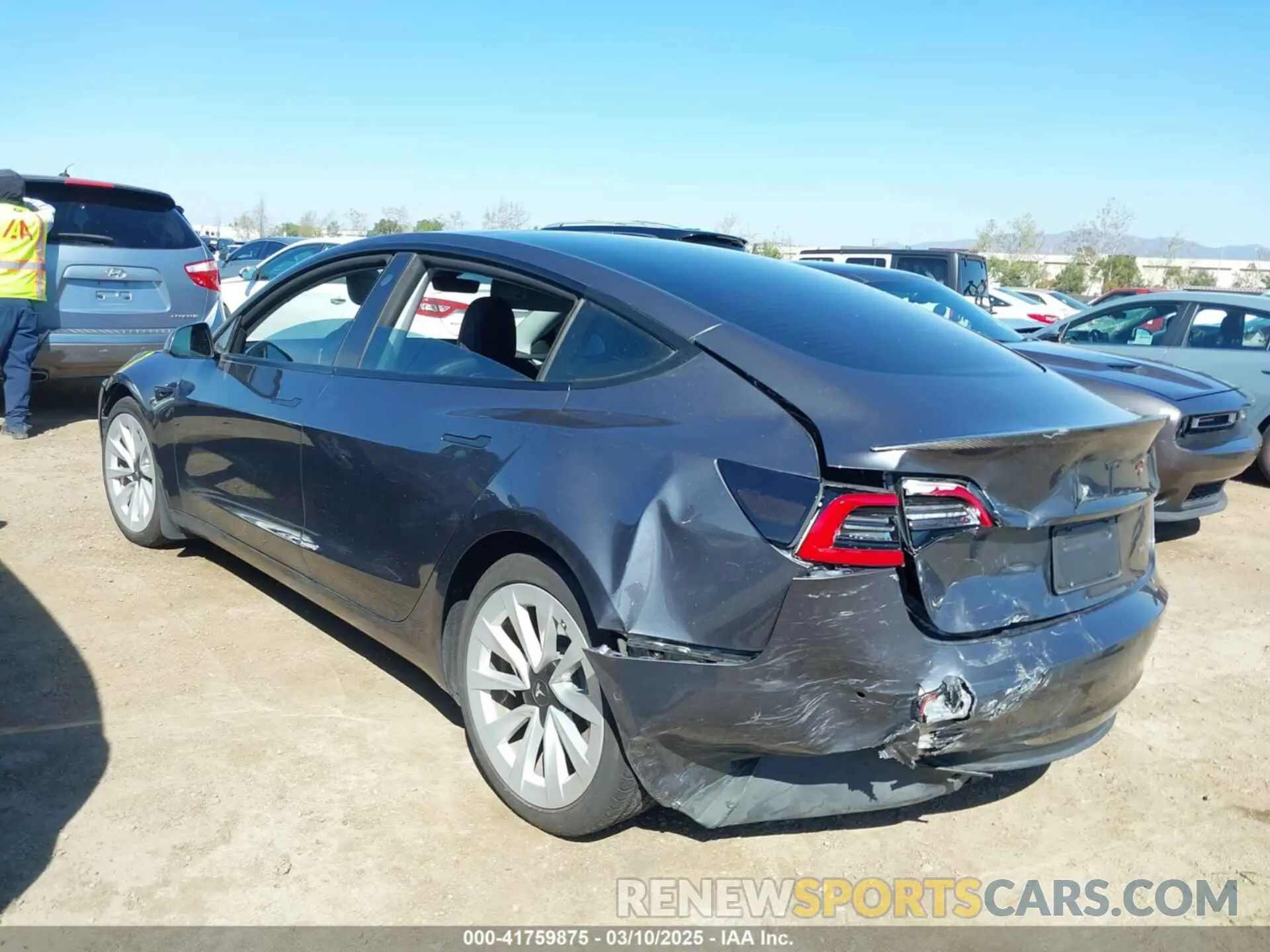6 Photograph of a damaged car 5YJ3E1EB9MF997442 TESLA MODEL 3 2021