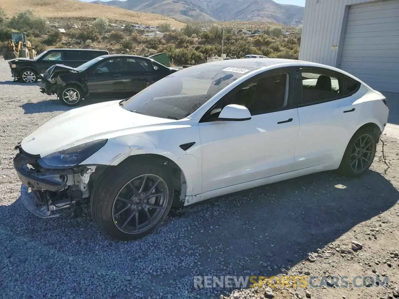 1 Photograph of a damaged car 5YJ3E1EB9MF997778 TESLA MODEL 3 2021