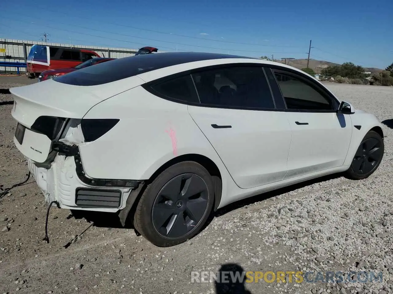 3 Photograph of a damaged car 5YJ3E1EB9MF997778 TESLA MODEL 3 2021