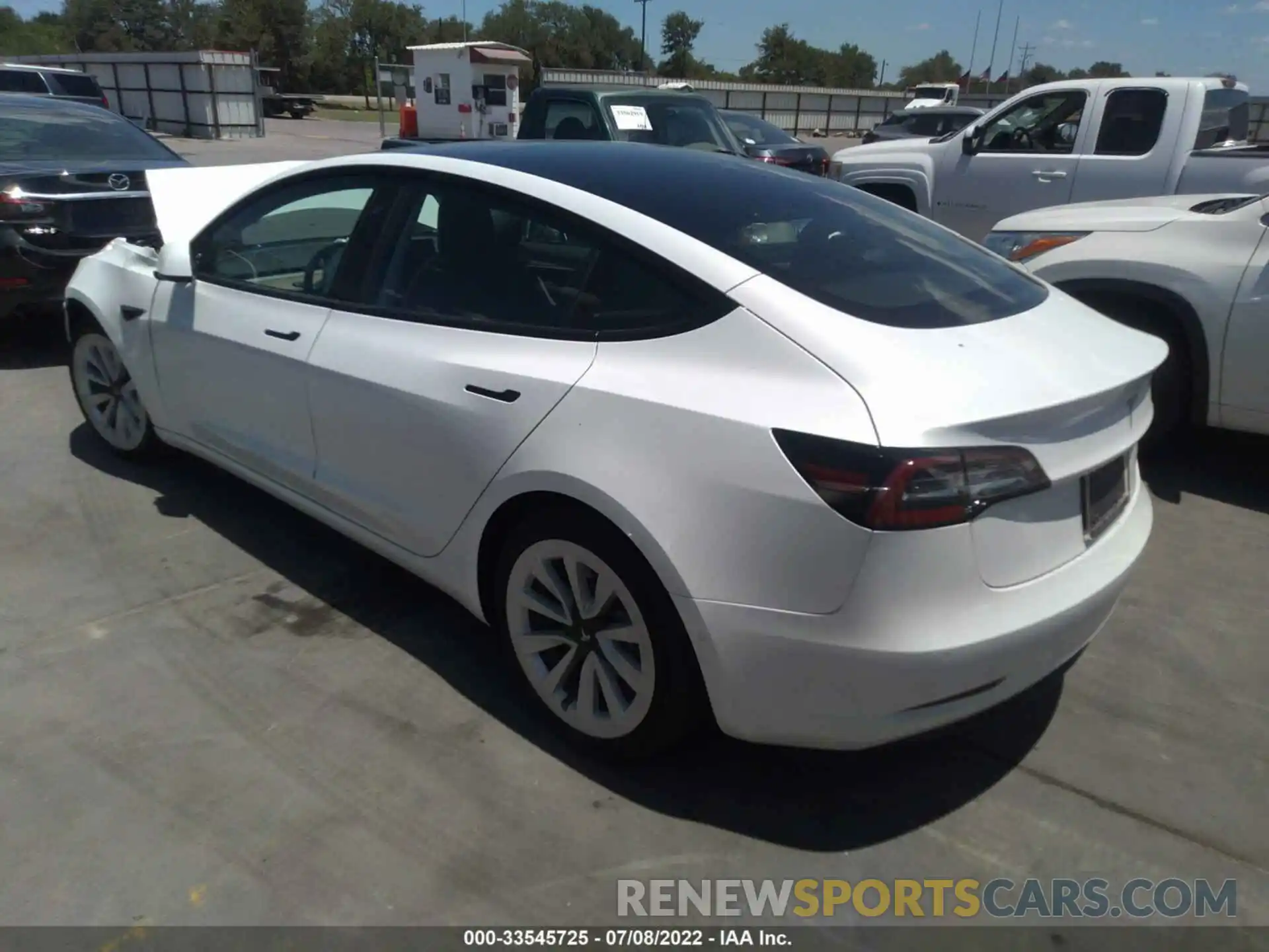 3 Photograph of a damaged car 5YJ3E1EBXMF001260 TESLA MODEL 3 2021