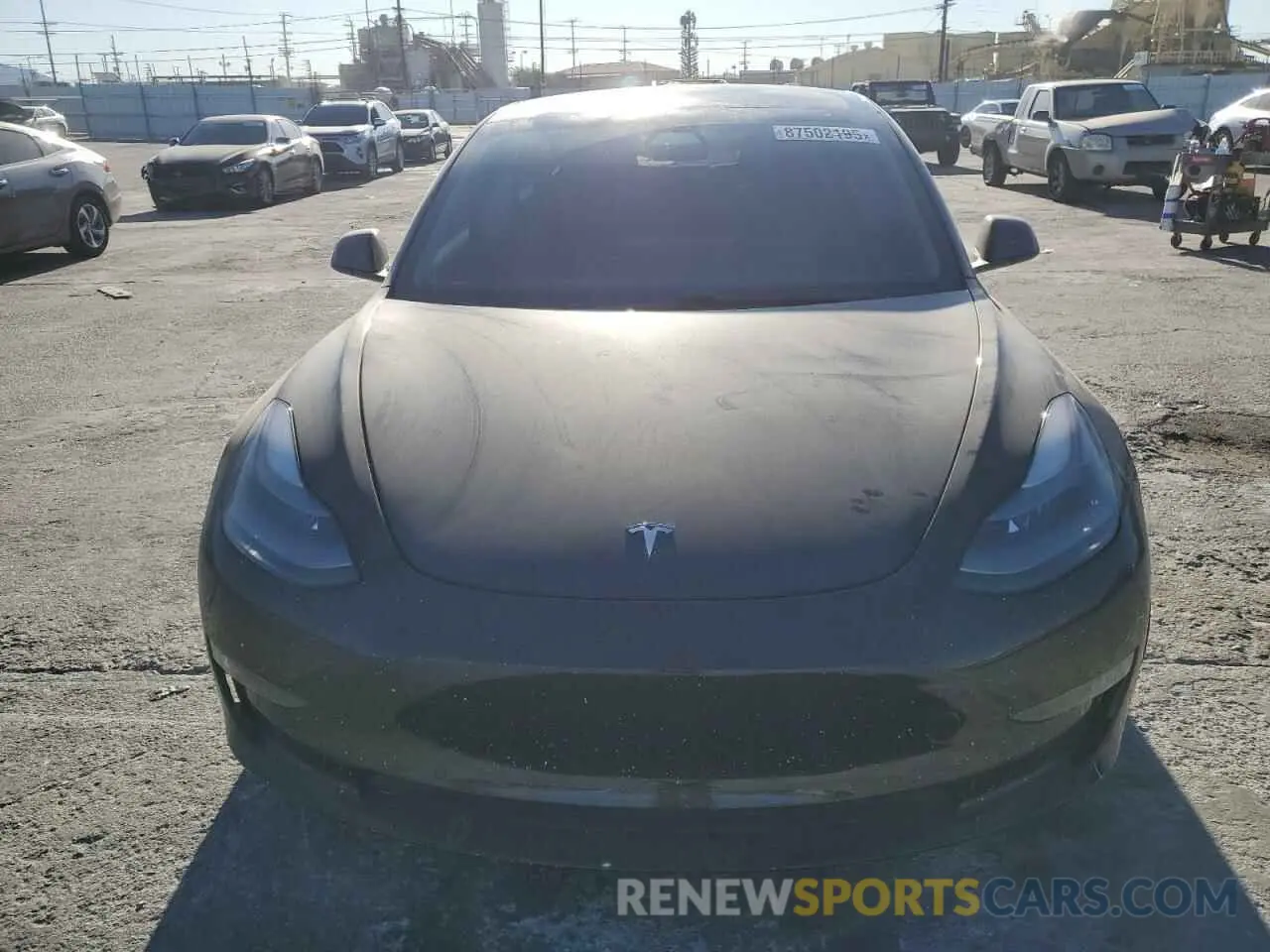 5 Photograph of a damaged car 5YJ3E1EBXMF002473 TESLA MODEL 3 2021