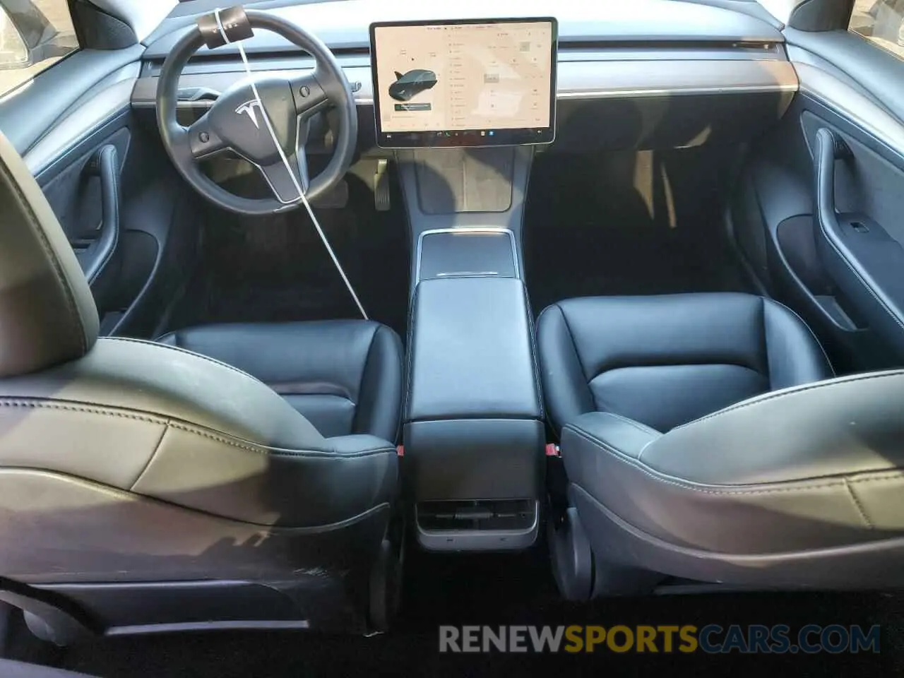 8 Photograph of a damaged car 5YJ3E1EBXMF002473 TESLA MODEL 3 2021