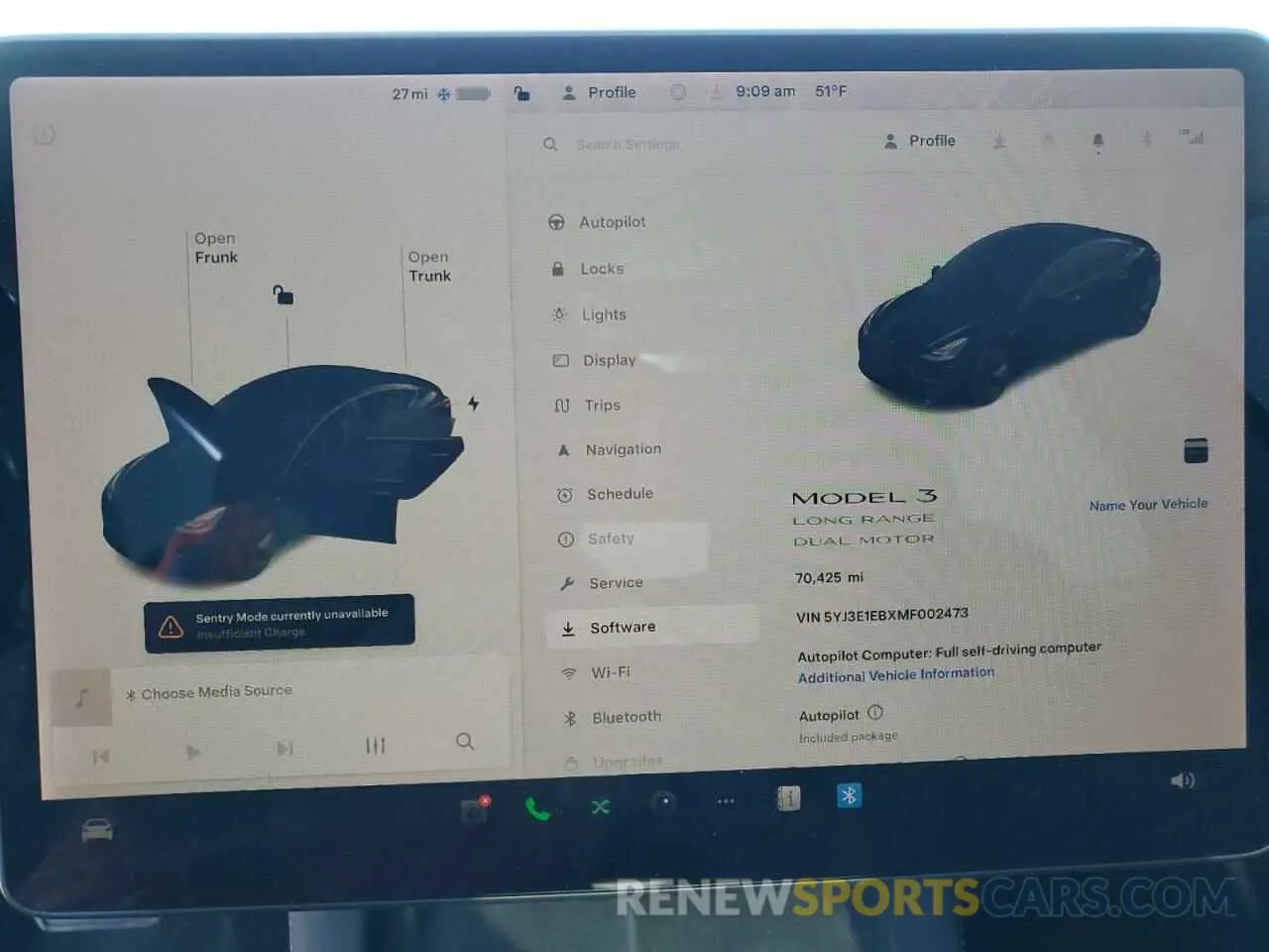 9 Photograph of a damaged car 5YJ3E1EBXMF002473 TESLA MODEL 3 2021