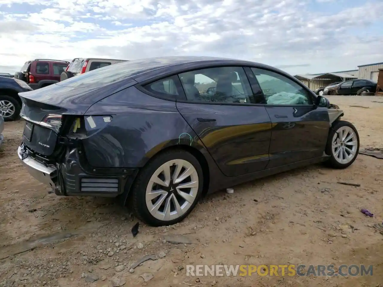 3 Photograph of a damaged car 5YJ3E1EBXMF010122 TESLA MODEL 3 2021