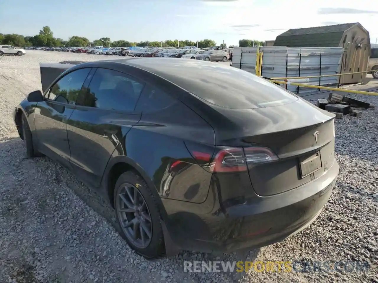 3 Photograph of a damaged car 5YJ3E1EBXMF012825 TESLA MODEL 3 2021