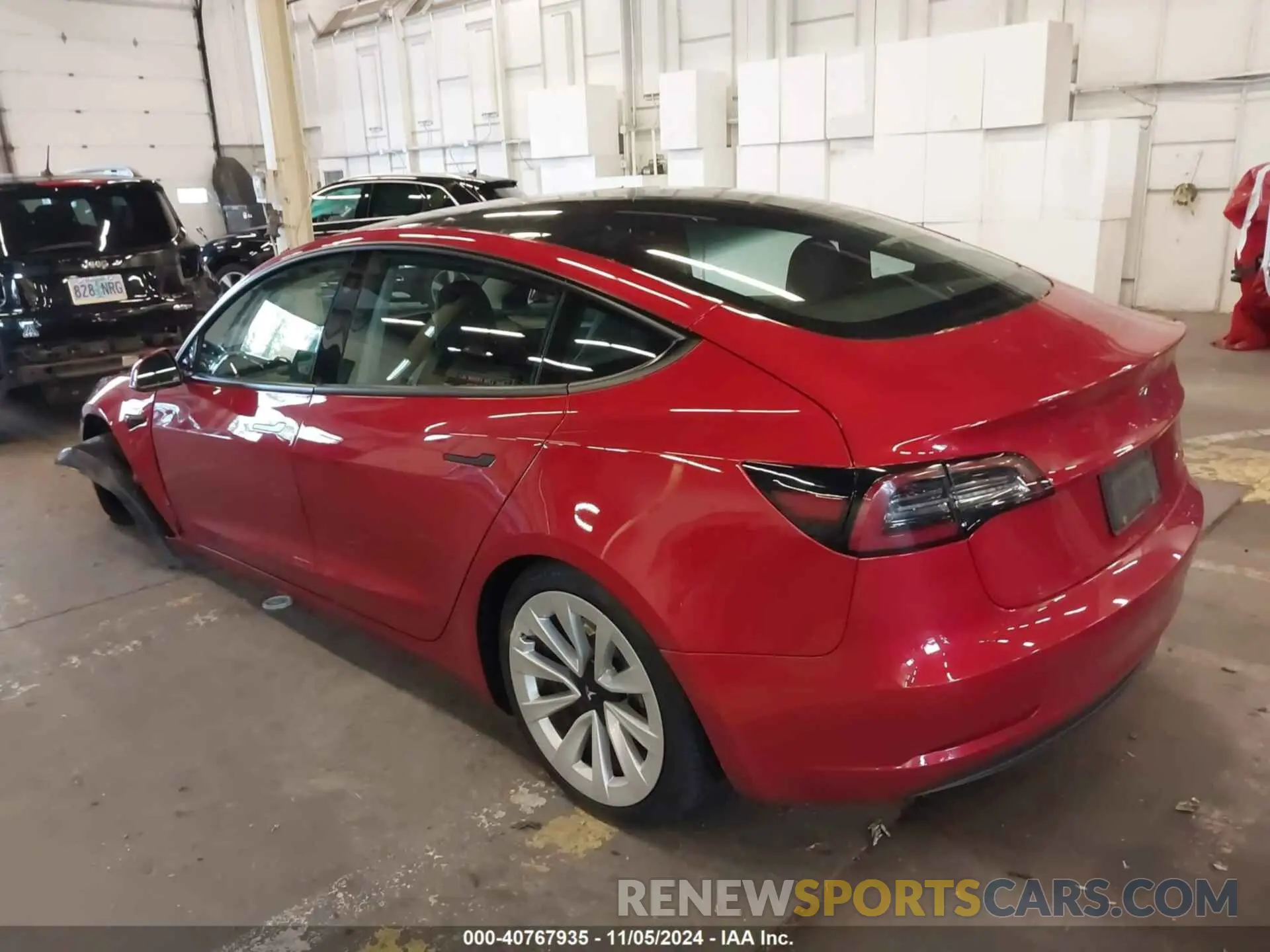 3 Photograph of a damaged car 5YJ3E1EBXMF013215 TESLA MODEL 3 2021