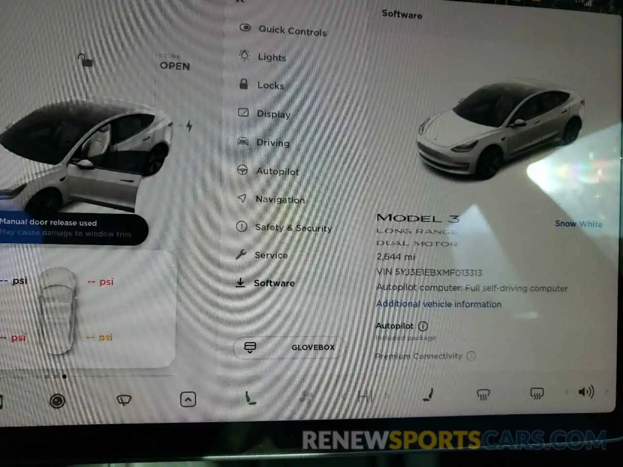 8 Photograph of a damaged car 5YJ3E1EBXMF013313 TESLA MODEL 3 2021