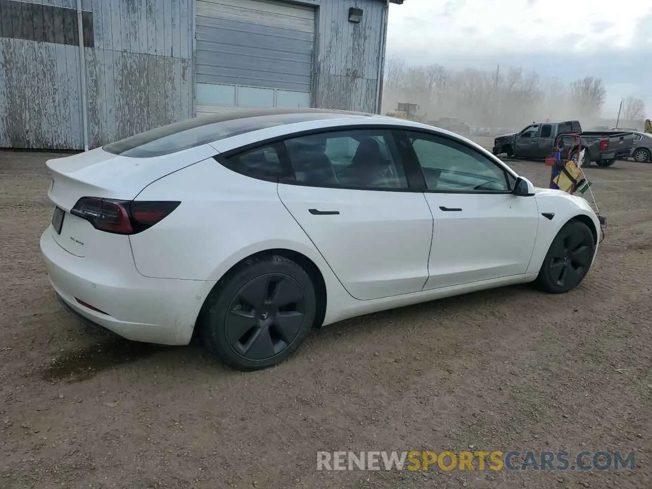 3 Photograph of a damaged car 5YJ3E1EBXMF032993 TESLA MODEL 3 2021