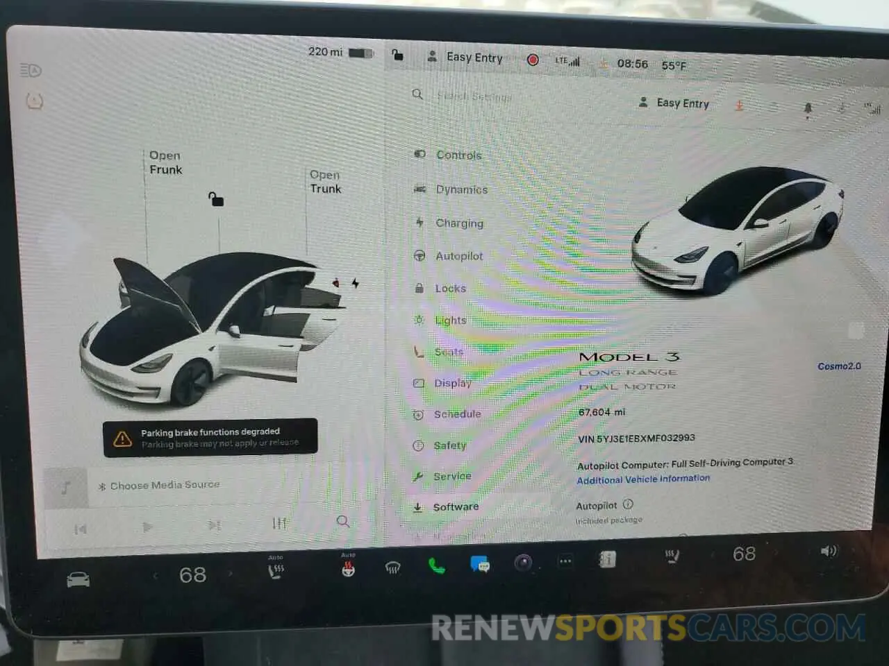 9 Photograph of a damaged car 5YJ3E1EBXMF032993 TESLA MODEL 3 2021