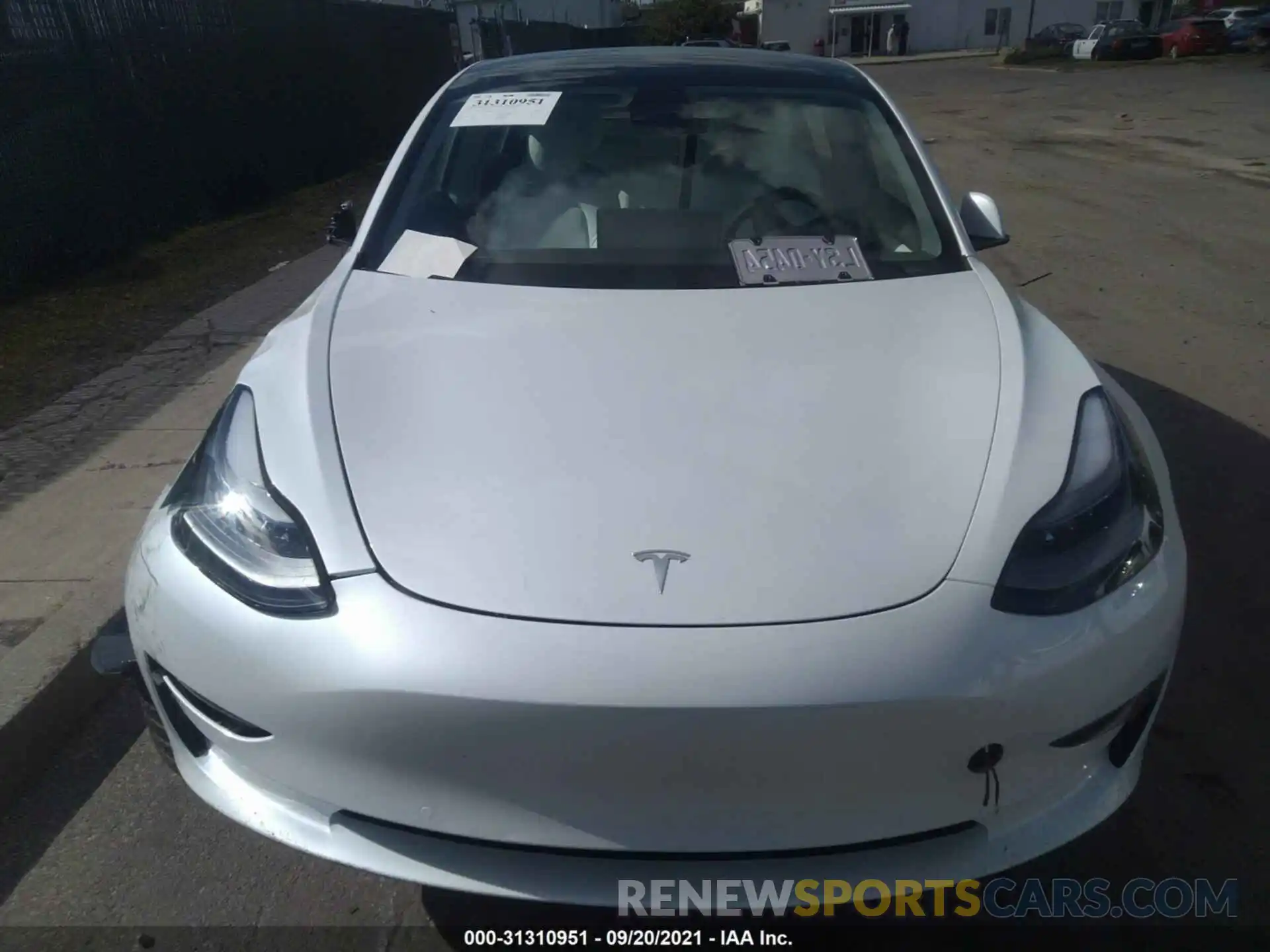 10 Photograph of a damaged car 5YJ3E1EBXMF037207 TESLA MODEL 3 2021