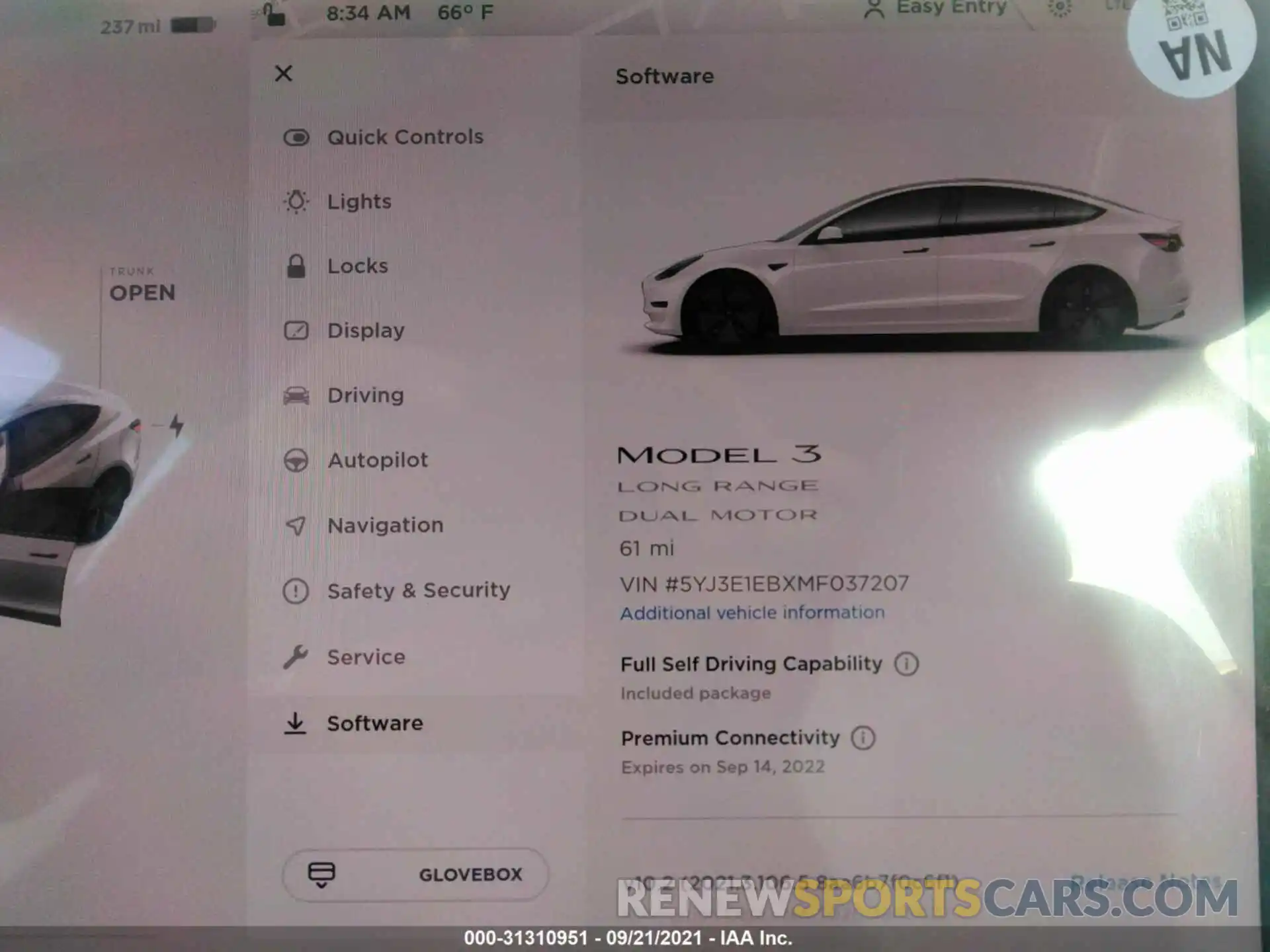 7 Photograph of a damaged car 5YJ3E1EBXMF037207 TESLA MODEL 3 2021